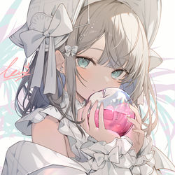 This is a pixiv picture whose title is 秘密の林檎.