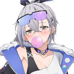 This is a pixiv picture whose title is 銀狼.