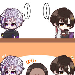This is a pixiv picture whose title is 顔面点数.