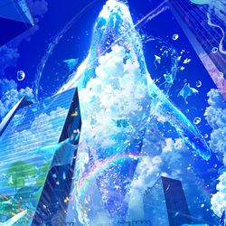 This is a pixiv picture whose title is ソラノキオク　まころん初画集.