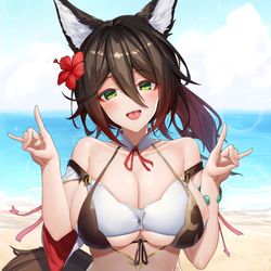 This is a pixiv picture whose title is 「~停雲~」.