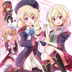 This is a pixiv picture whose title is エルちゃん！ナツメちゃん！【なかよし部】.