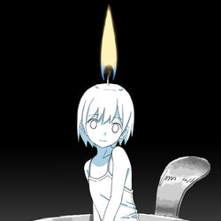 This is a pixiv picture whose title is 蝋燭.