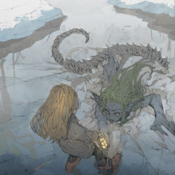 This is a pixiv picture whose title is それでも時々 古代の海から.