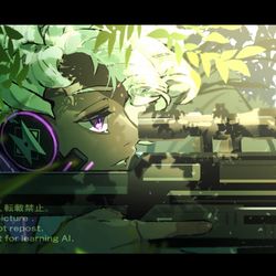 This is a pixiv picture whose title is 【skeb】スナイパーさん.