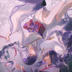 This is a pixiv picture whose title is 雷電.