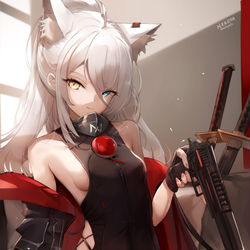 This is a pixiv picture whose title is [N]ora\nEko.