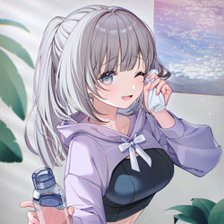 This is a pixiv picture whose title is 💜.