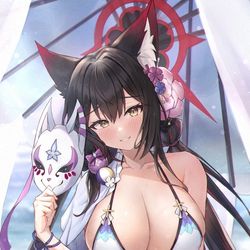 This is a pixiv picture whose title is Summer Wakamo.