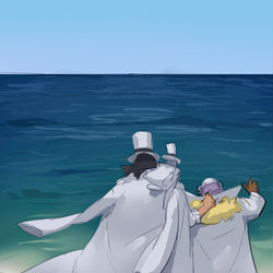 This is a pixiv picture whose title is op lucci, spandam 114.