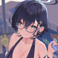 This is a pixiv picture whose title is 水着チヒロ！.