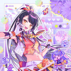 This is a pixiv picture whose title is 海妹四葉さん誕生日グッズ.