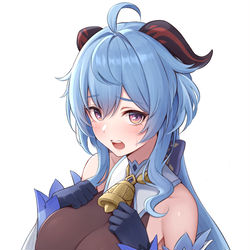 This is a pixiv picture whose title is 甘雨.
