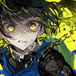 This is a pixiv picture whose title is "かいぶつ"なんかいらない.