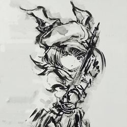 This is a pixiv picture whose title is 【極道畫師】小比類巻香蓮.