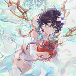 This is a pixiv picture whose title is 🍎🎂💨.