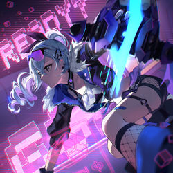 This is a pixiv picture whose title is 銀狼.