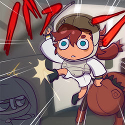 This is a pixiv picture whose title is 突き破る道.