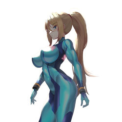 This is a pixiv picture whose title is Zerosuit samus.