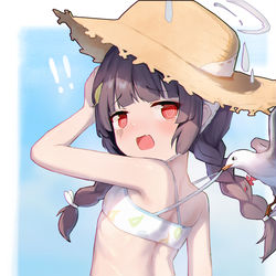 This is a pixiv picture whose title is 水着美游.