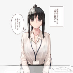This is a pixiv picture whose title is 採用担当の人事のお姉さん.