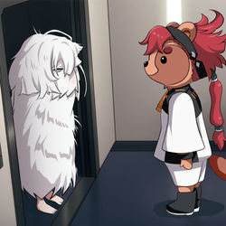 This is a pixiv picture whose title is 水星のもっふん.