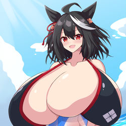 This is a pixiv picture whose title is 水着キタちゃん.