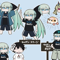 This is a pixiv picture whose title is 何にでも自分の名前付けちゃうモルガンさん.
