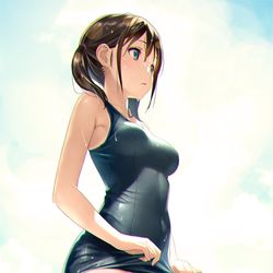 This is a pixiv picture whose title is すく水日焼け.