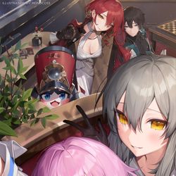 This is a pixiv picture whose title is 「3, 2, 1... チーズ！」.