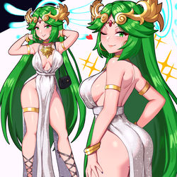 This is a pixiv picture whose title is Goddess of Light.