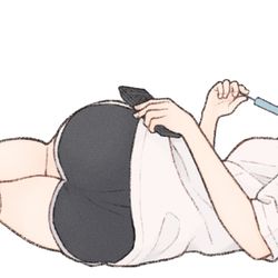This is a pixiv picture whose title is (*´-`).