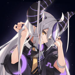 This is a pixiv picture whose title is 「ラプラスの悪魔」.
