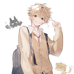 This is a pixiv picture whose title is 志摩くん.