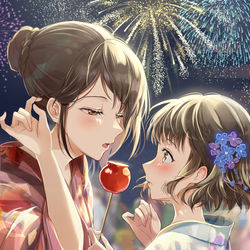 This is a pixiv picture whose title is 火花が散る🎆.