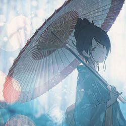 This is a pixiv picture whose title is 水無月.