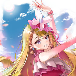 This is a pixiv picture whose title is cure butterfly.