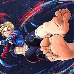 This is a pixiv picture whose title is Cammy White (Street Fighter 6).