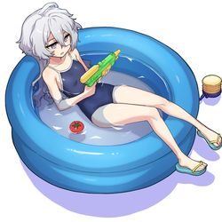 This is a pixiv picture whose title is スク水リネ・レンブラン.