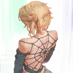 This is a pixiv picture whose title is spider gwen (spiderverse).