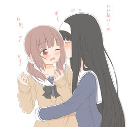 This is a pixiv picture whose title is 吸う百合.