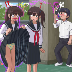 This is a pixiv picture whose title is 魔法の人形のスカートを吹いてみた！？.