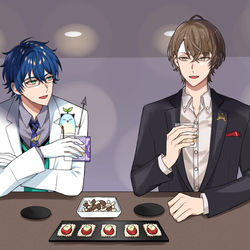 This is a pixiv picture whose title is サシ飲み雑談希望.