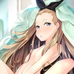 This is a pixiv picture whose title is 【リコリス】ま～たクルミさまが裸でコロコロしておられる。.