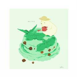 This is a pixiv picture whose title is ミント畑アイス.