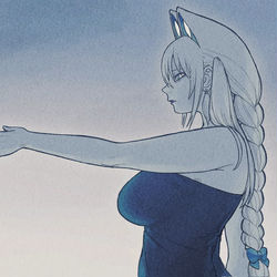 This is a pixiv picture whose title is 早朝のキメラビさん.