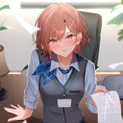 This is a pixiv picture whose title is 「甘えないでもらえます？」.