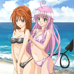 This is a pixiv picture whose title is 梨子とララ.