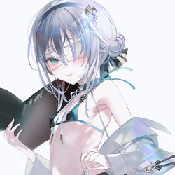 This is a pixiv picture whose title is 葉一（2023）.