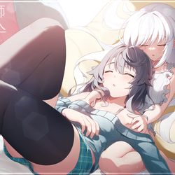This is a pixiv picture whose title is 欲望のままぐっすり.